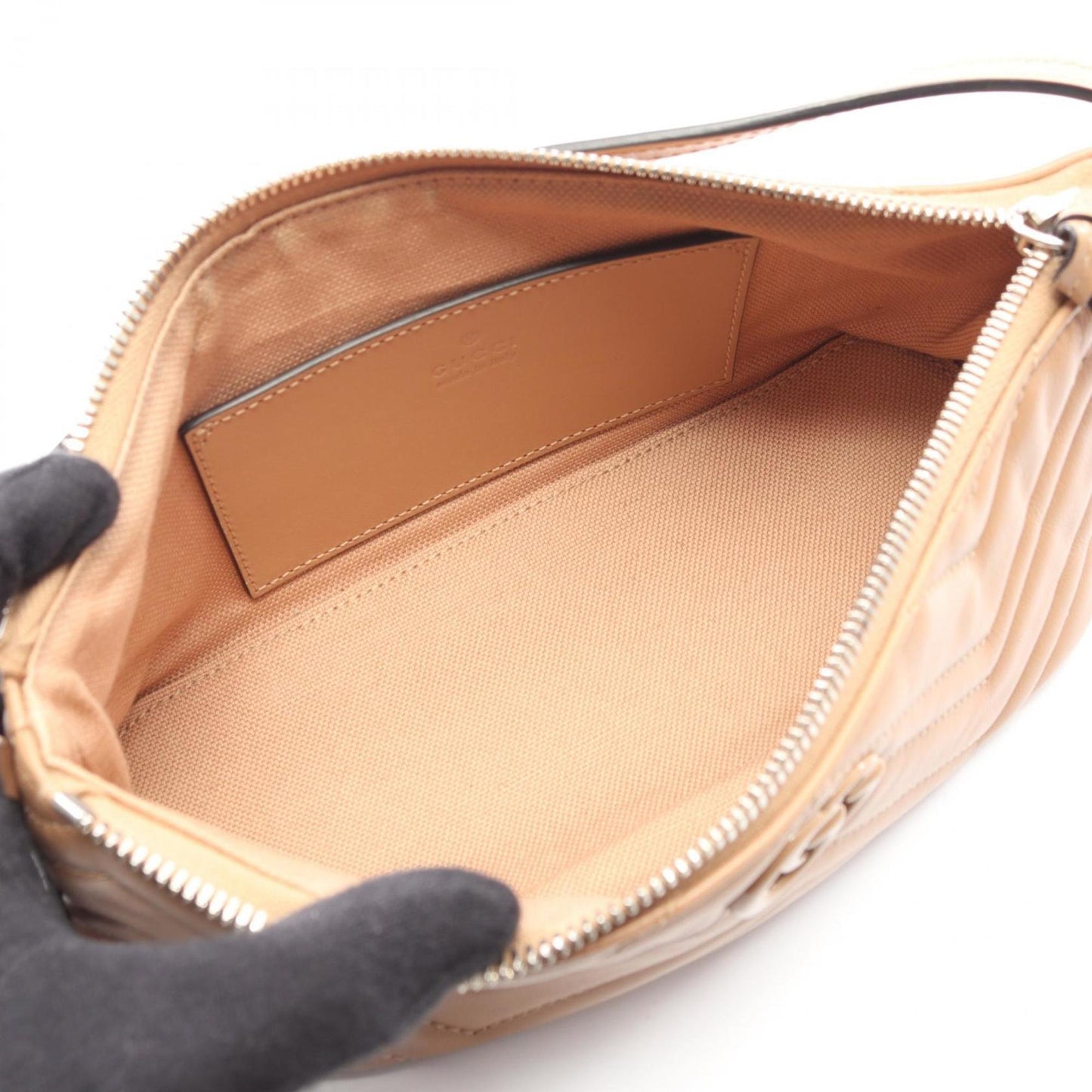 Gucci Beige Leather Handbag ( )