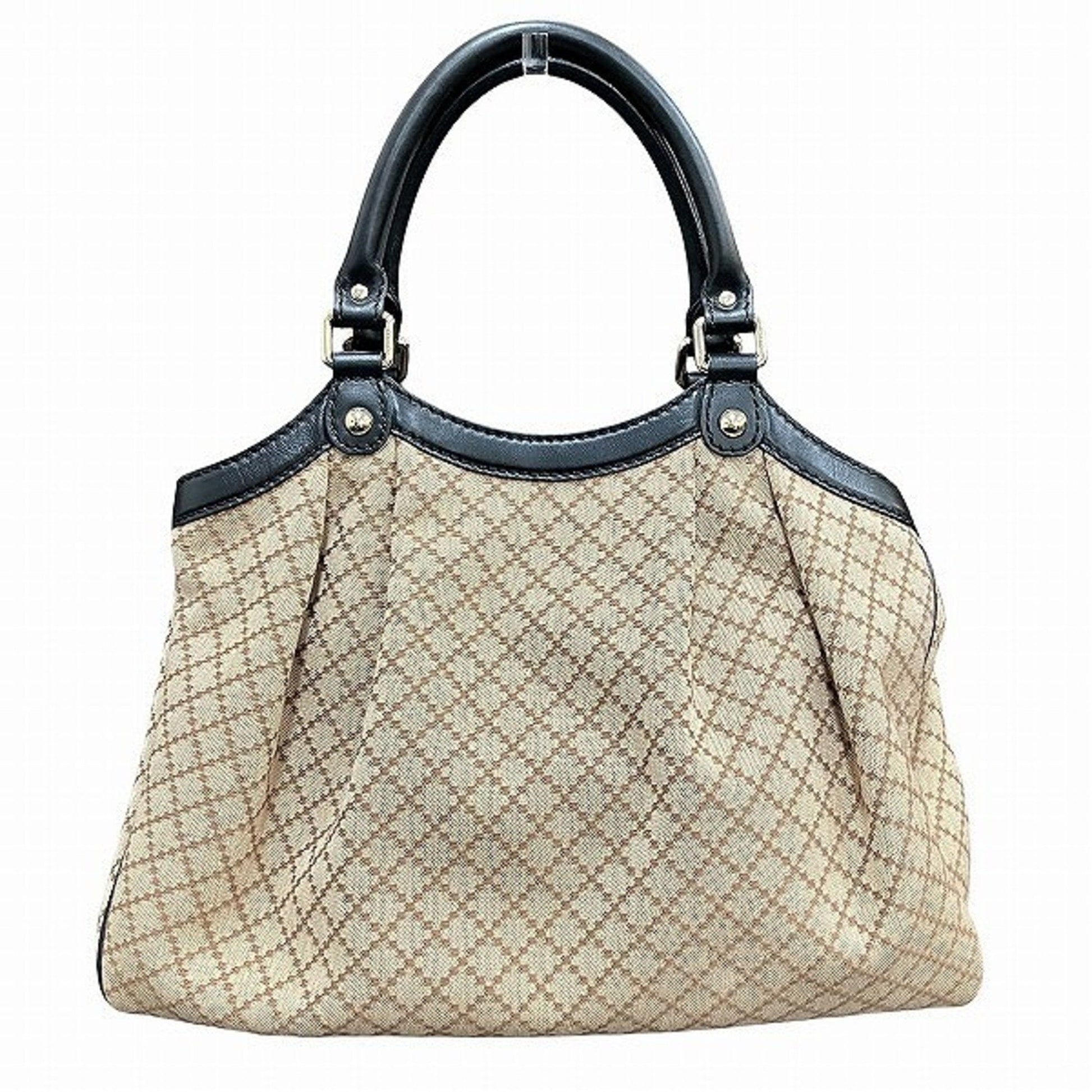Gucci Leather Canvas Tote
