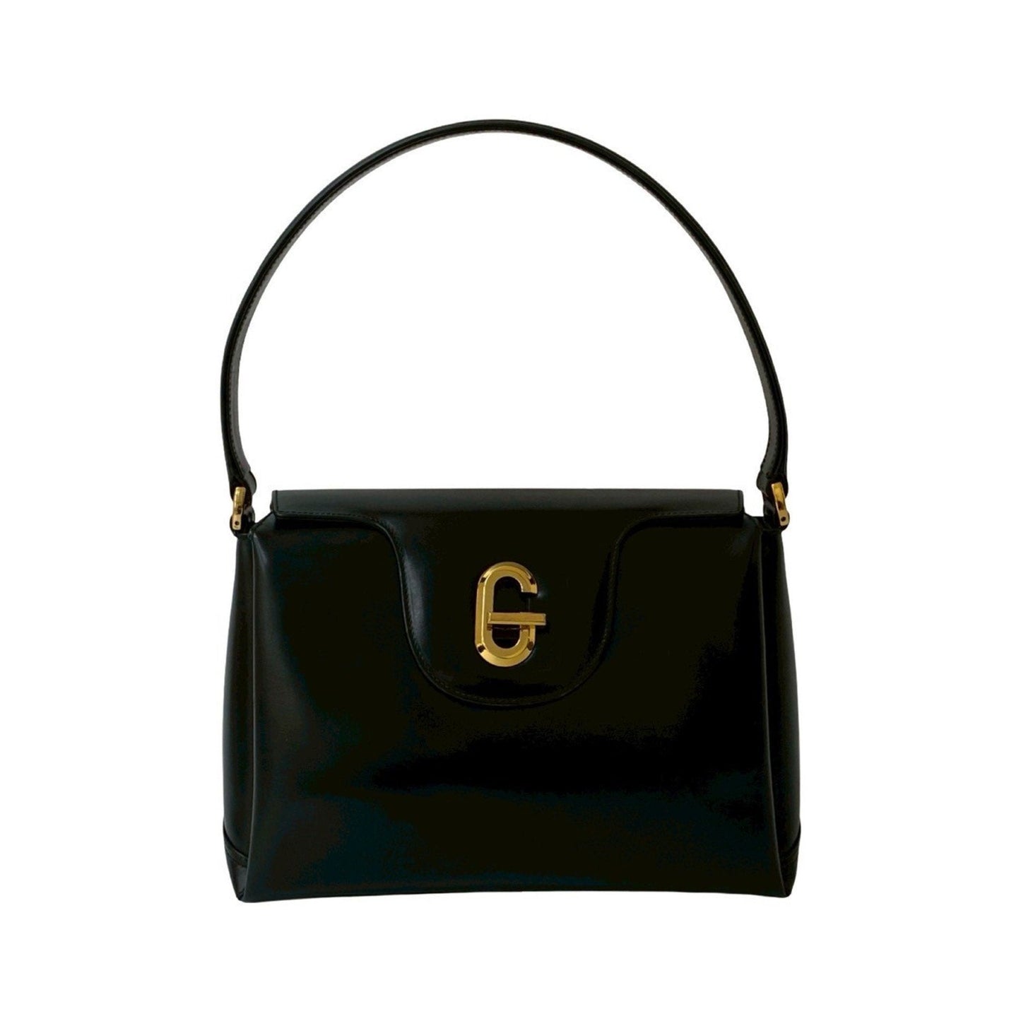 Gucci Black Leather Handbag ( )