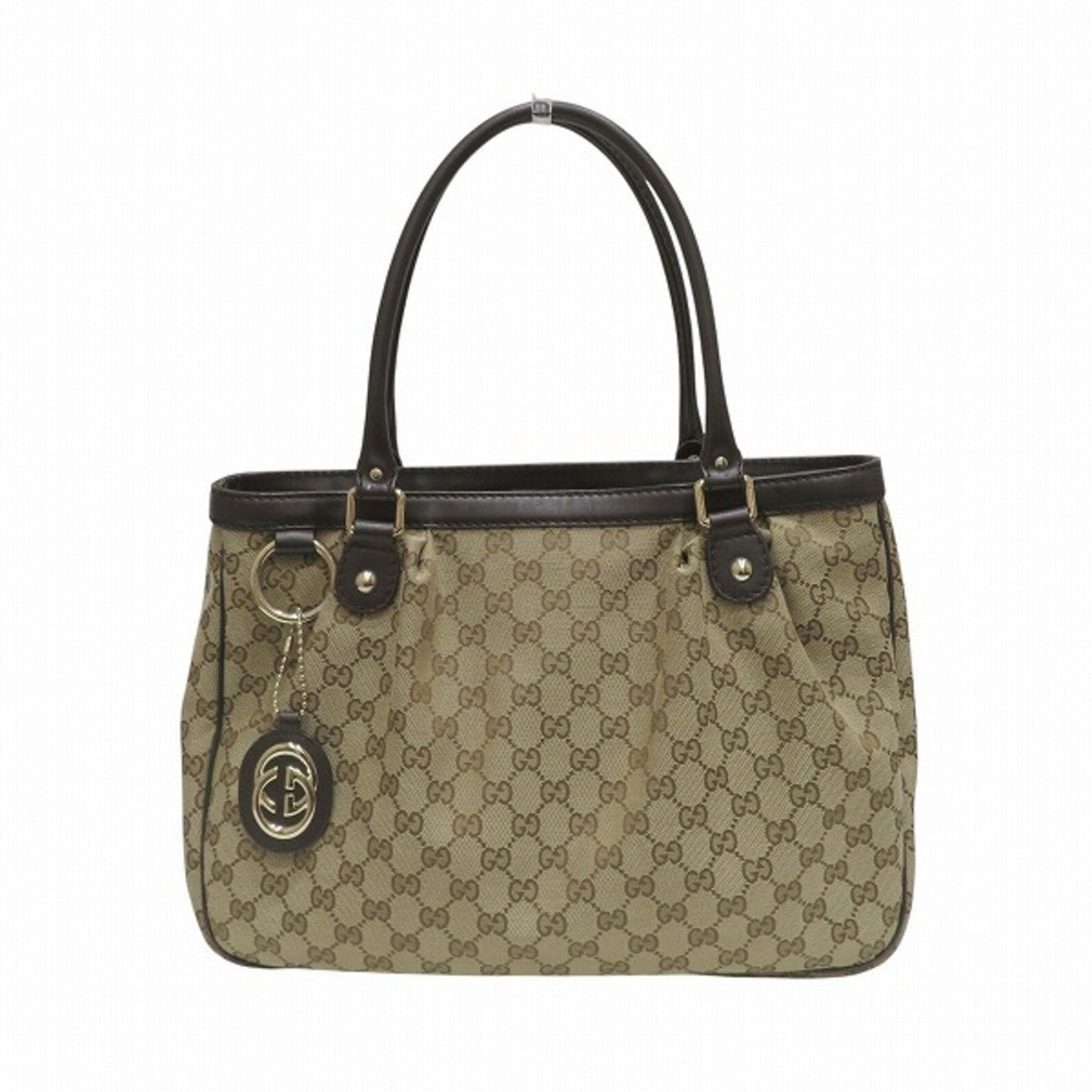 Gucci Leather Canvas Tote