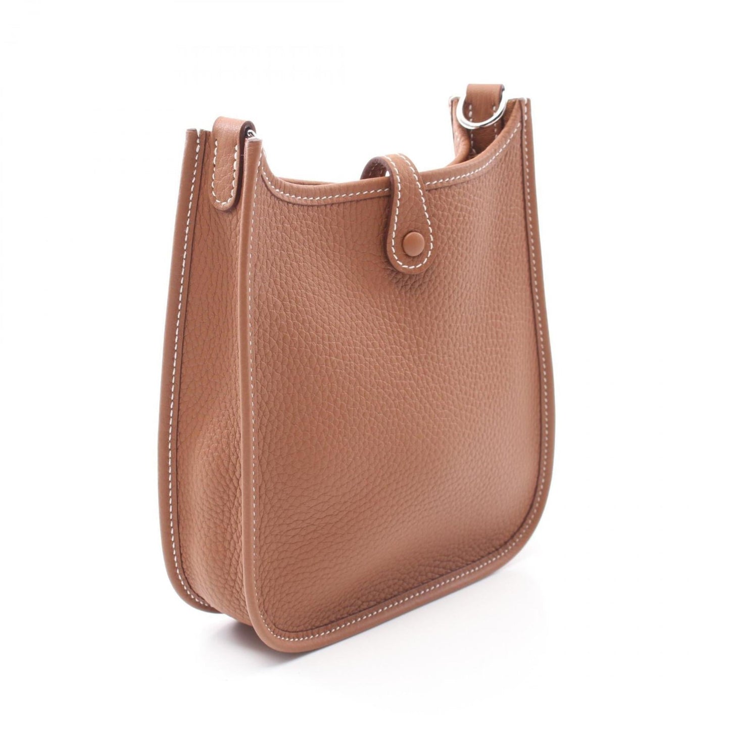 Hermes Evelyne Brown Taurillon Clemence Leather Shoulder Bag ( )