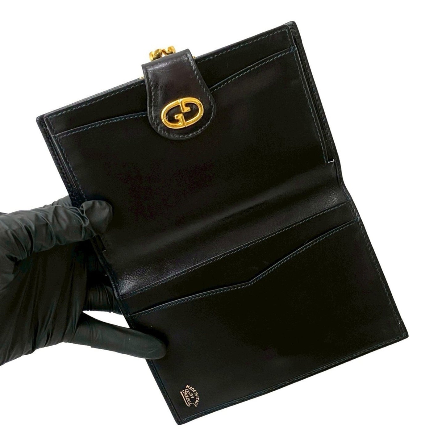 Gucci Black Leather Wallet (Bi-Fold) ( )