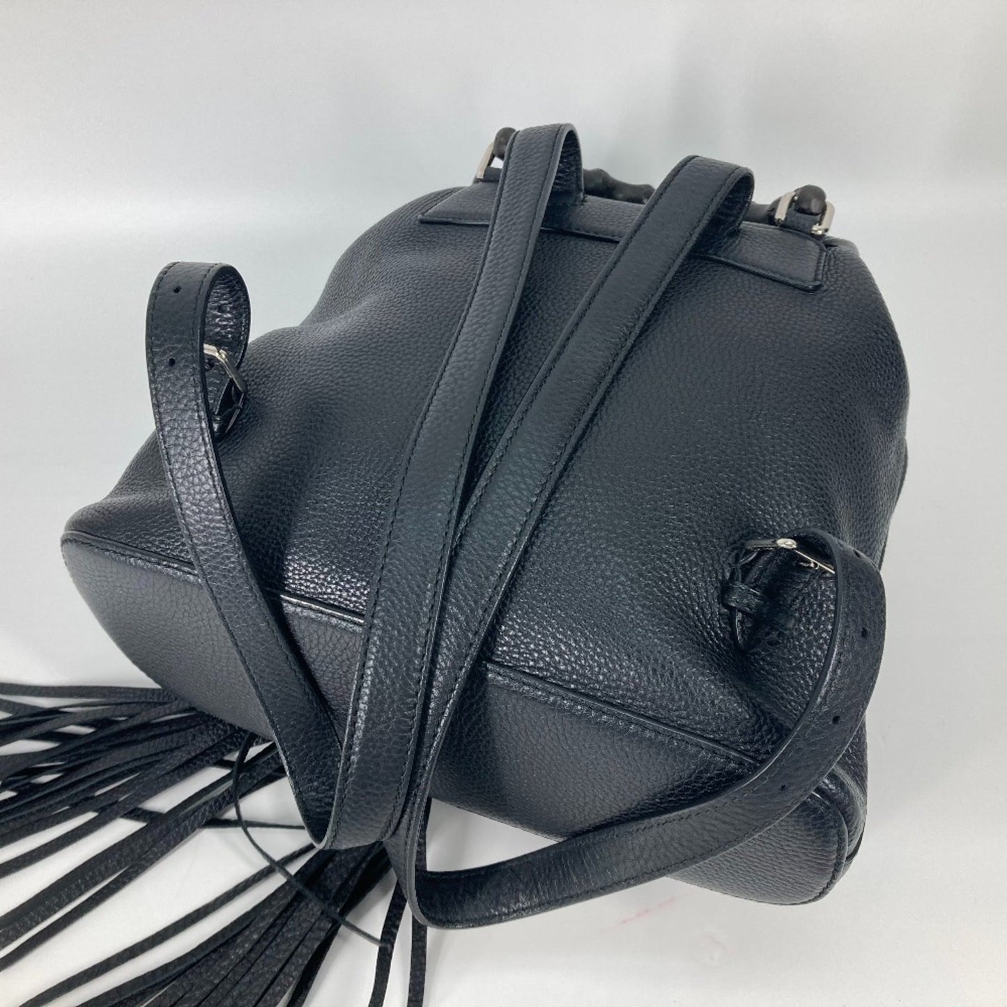 Gucci Black Leather Backpack ( )