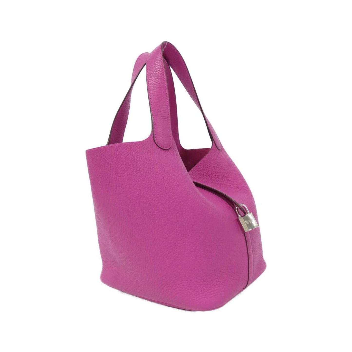 Hermes Pink Purple Taurillon Clemence Leather Handbag ( )