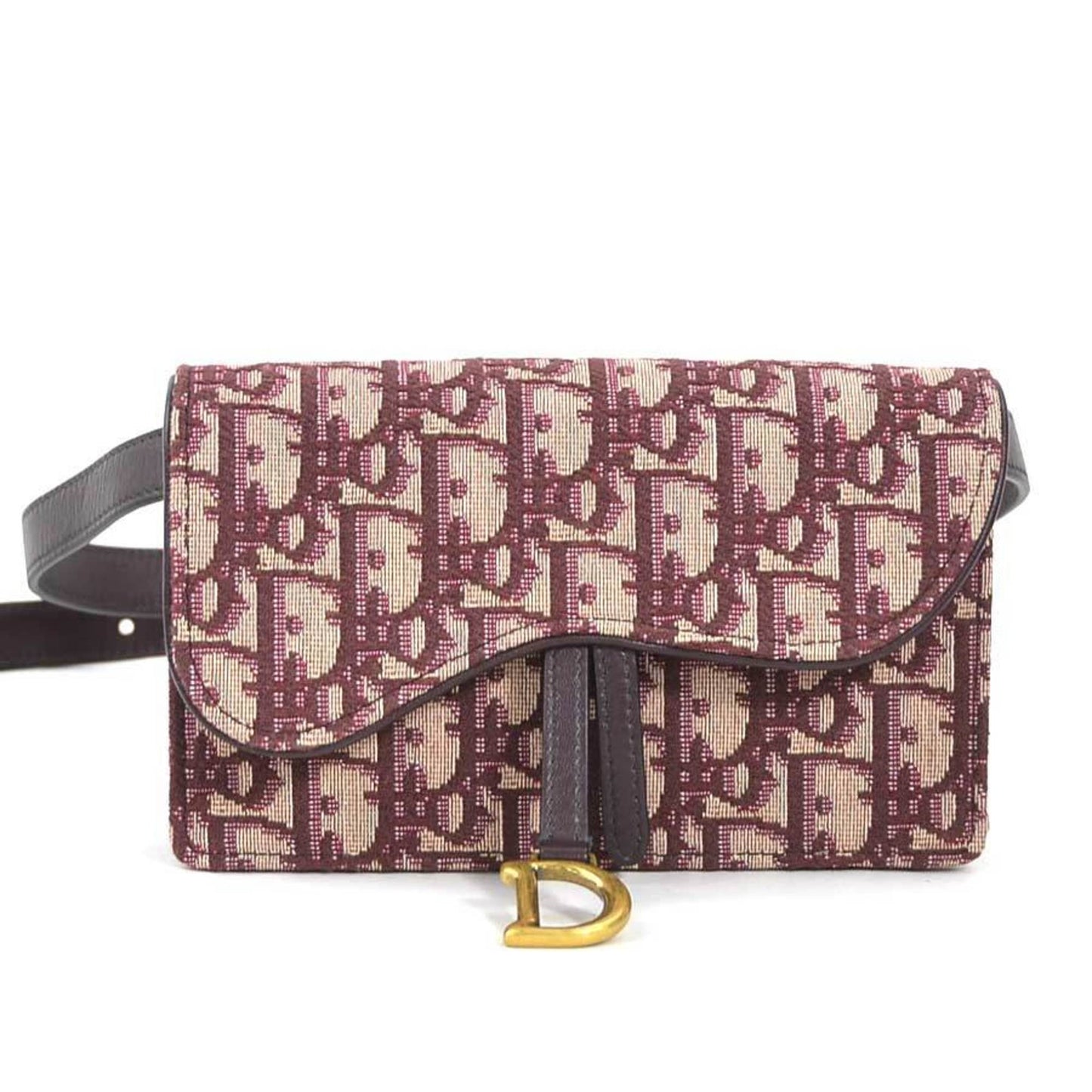 Christian Dior Bordeaux Canvas Leather Fanny Pack ()