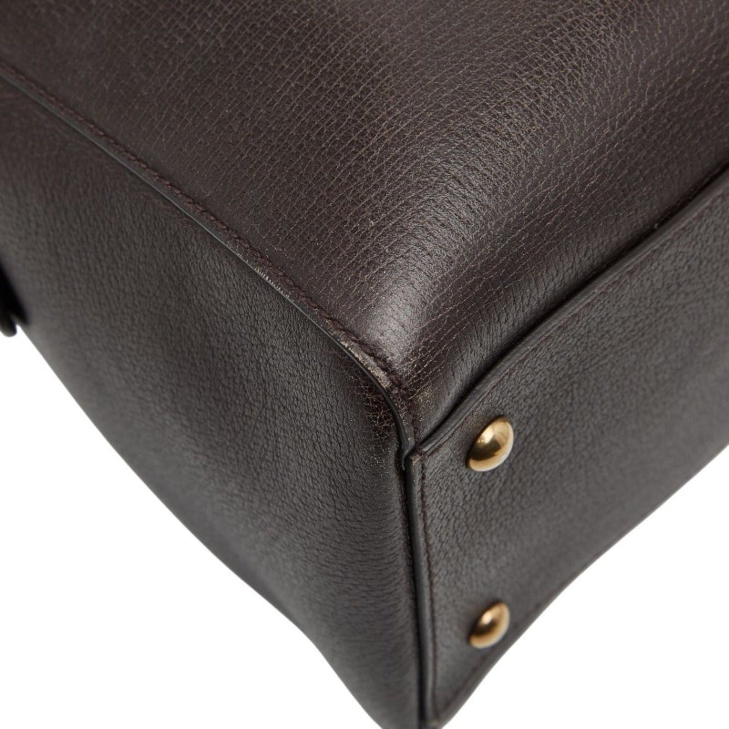 Gucci Brown Leather Boston Bag Shoulder Bag ( )