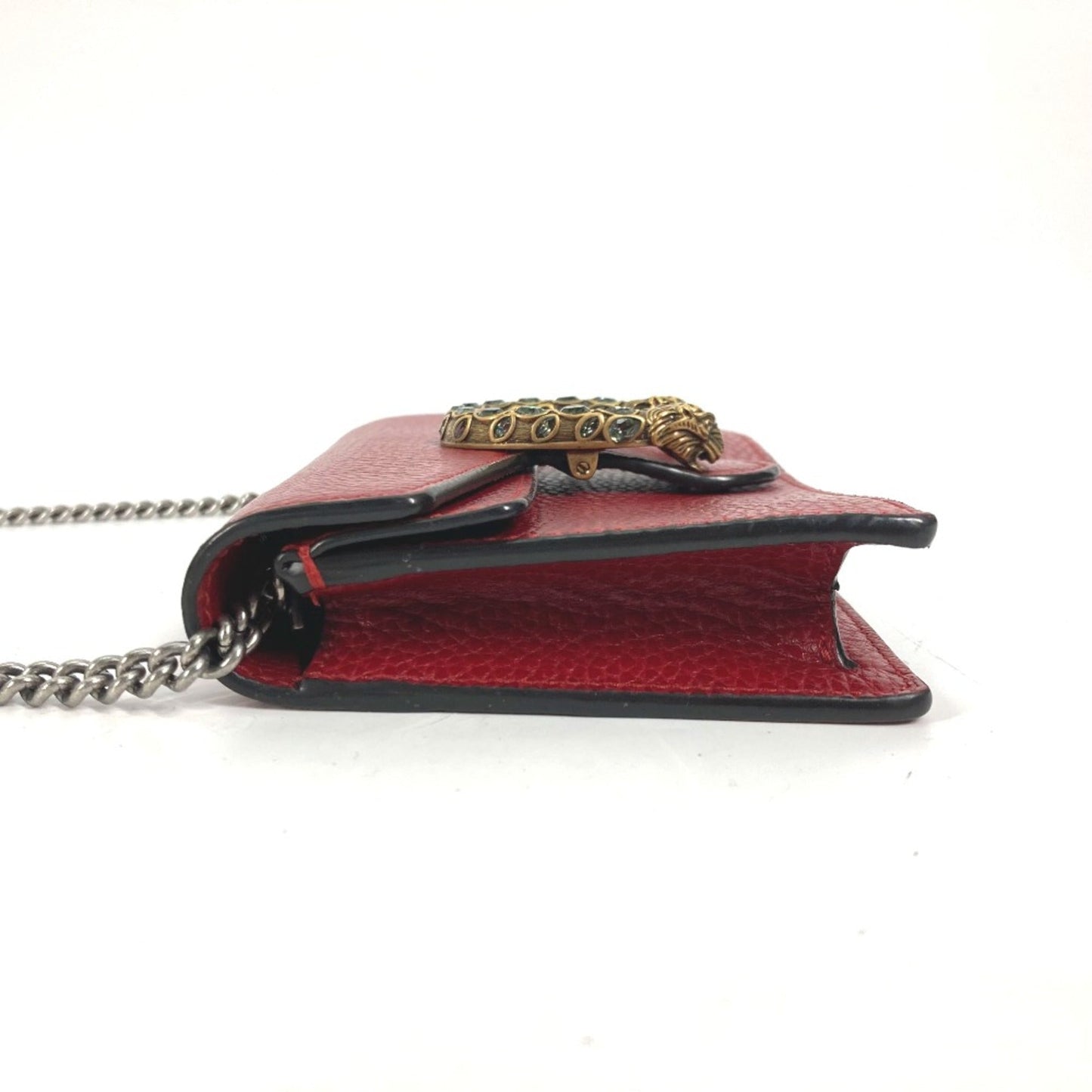 Gucci Red Leather Shoulder Bag ( )