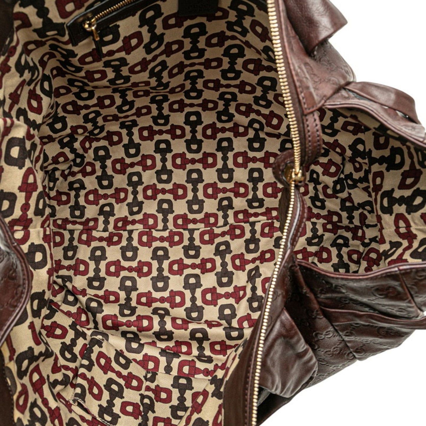 Gucci Hysteria Brown Leather Handbag Tote Bag ( )