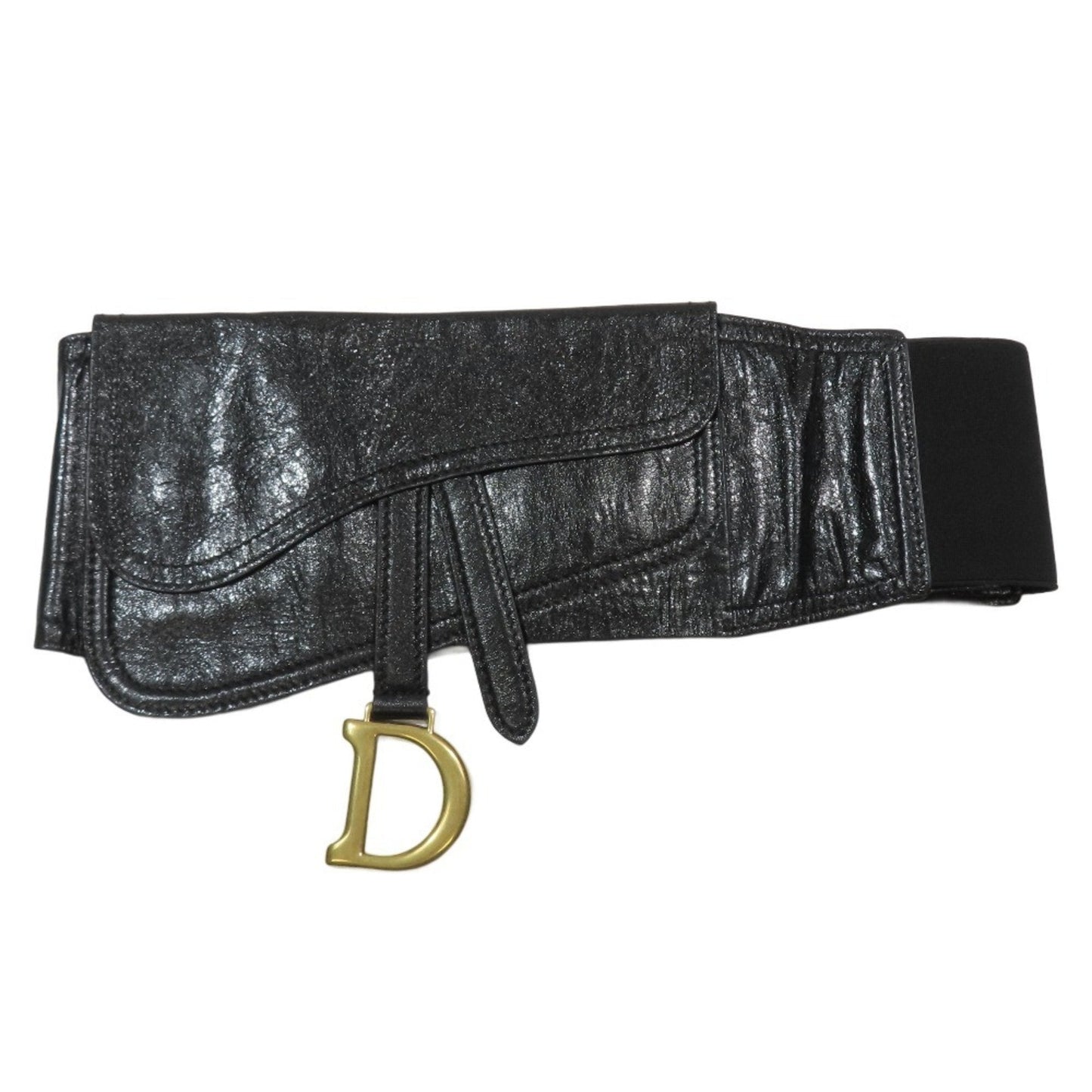 Christian Dior Black Leather Sling Bag ()