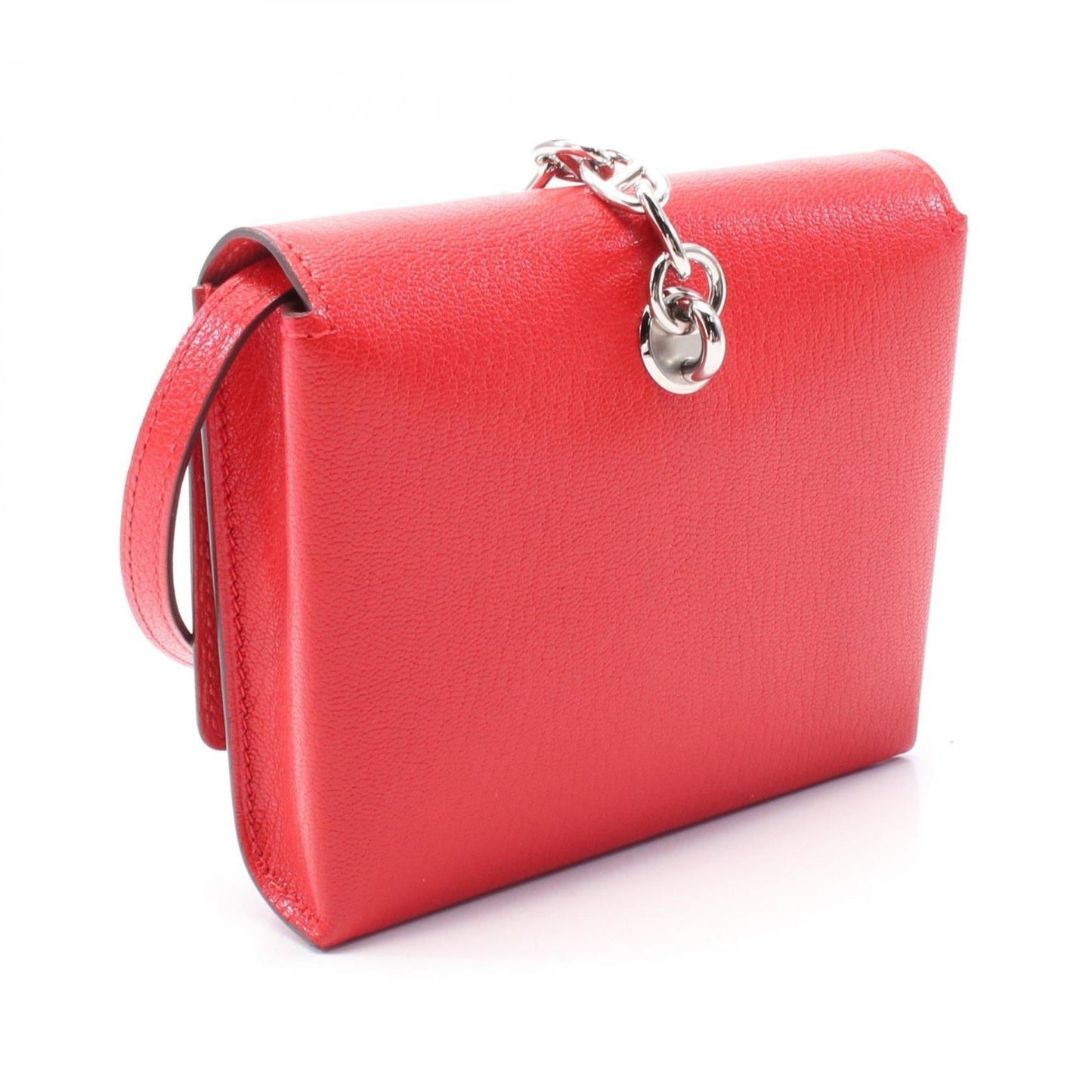 Hermes Red Color Chevre Leather Shoulder Bag ( )
