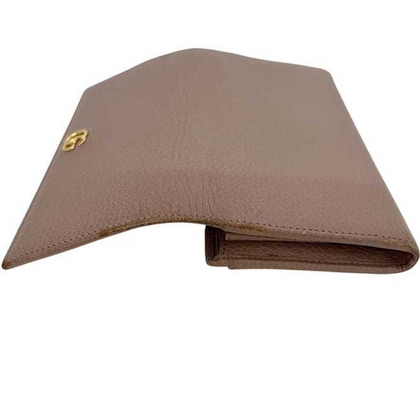 Gucci Pink Beige Leather Long Wallet (Bi-Fold) ( )
