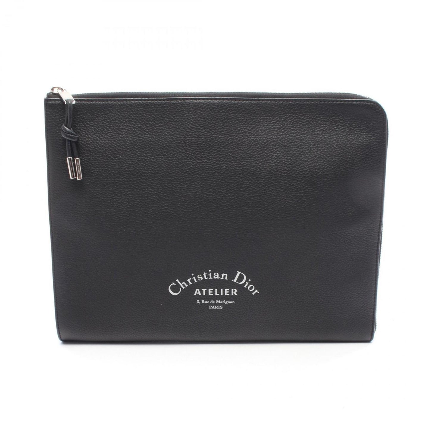 Christian Dior Black Leather Clutch Bag ()