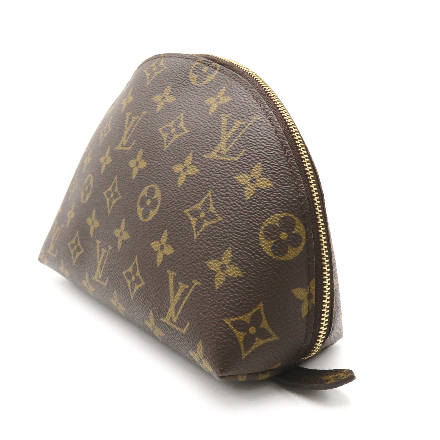 LOUIS VUITTON Pochette Cosmetic GM Brown PVC coated canvas Clutch