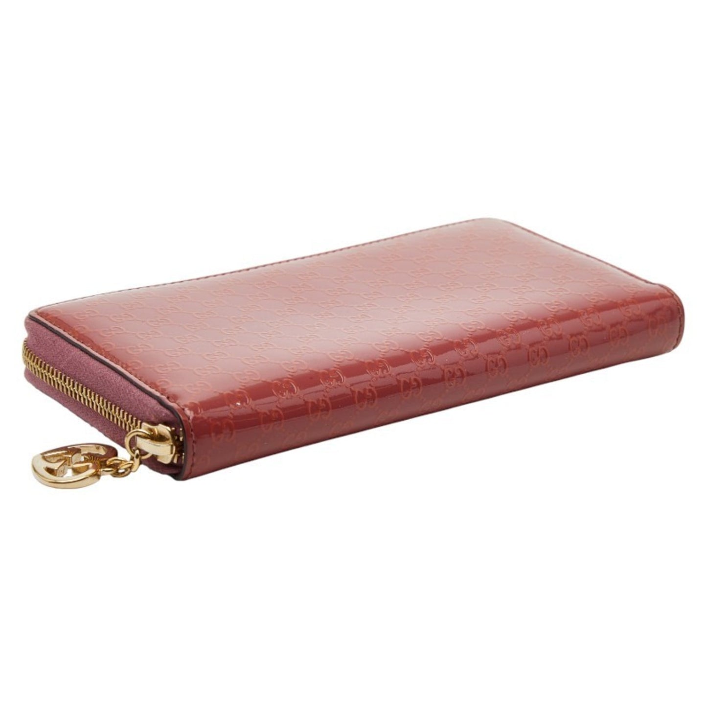 Gucci Pink Red Color Leather Long Wallet (Bi-Fold) ( )