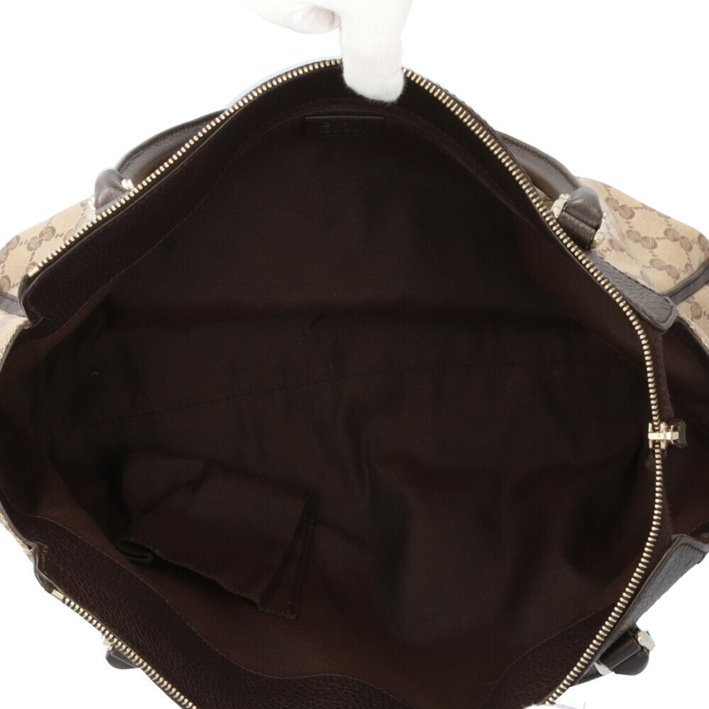 Gucci Brown Pvc Coated Canvas Tote Bag ( )