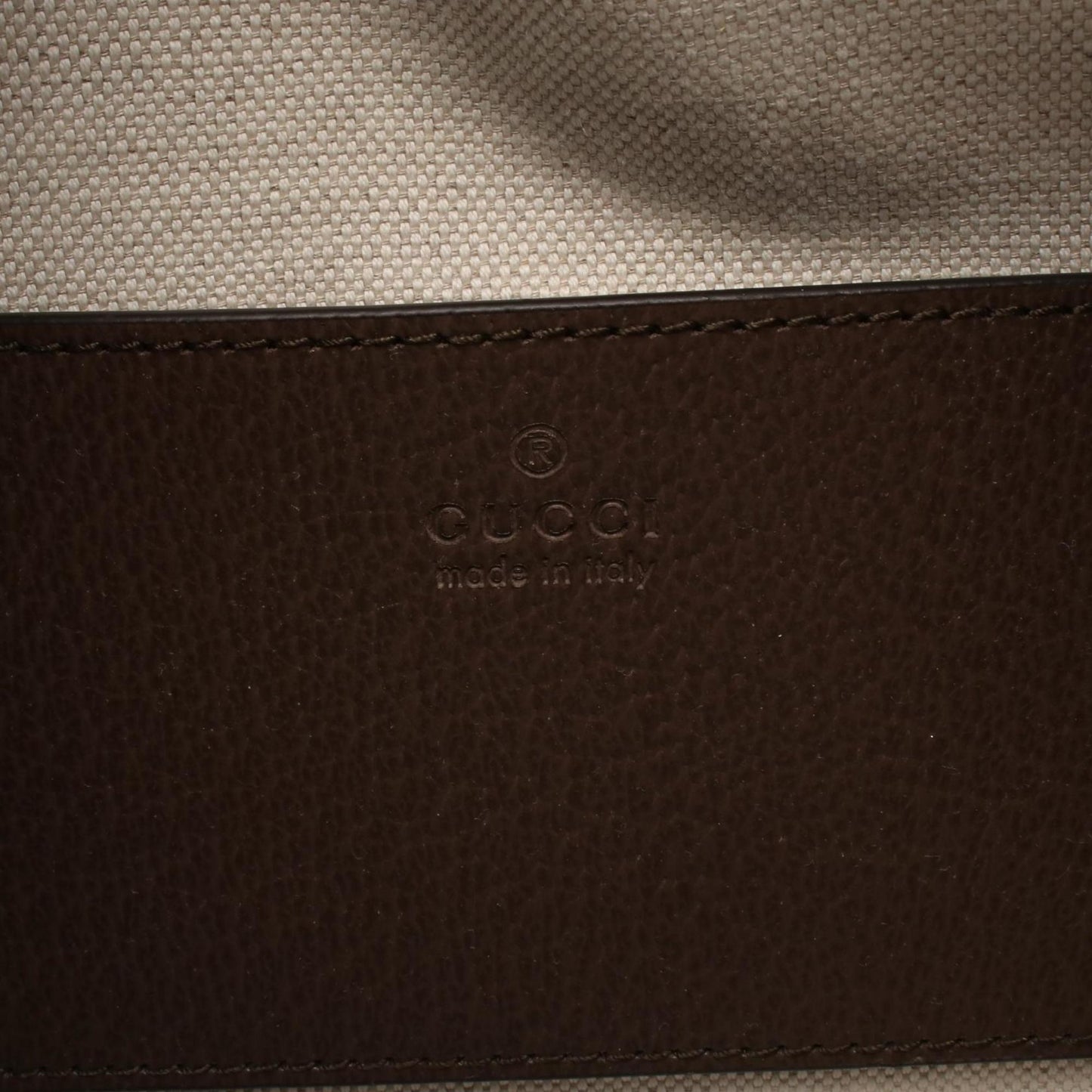 Gucci Beige Brown Multi-Color Coated Canvas Leather Handbag ( )