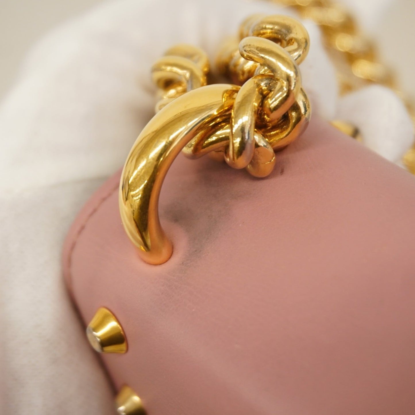 Gucci Pink Leather Shoulder Bag ( )