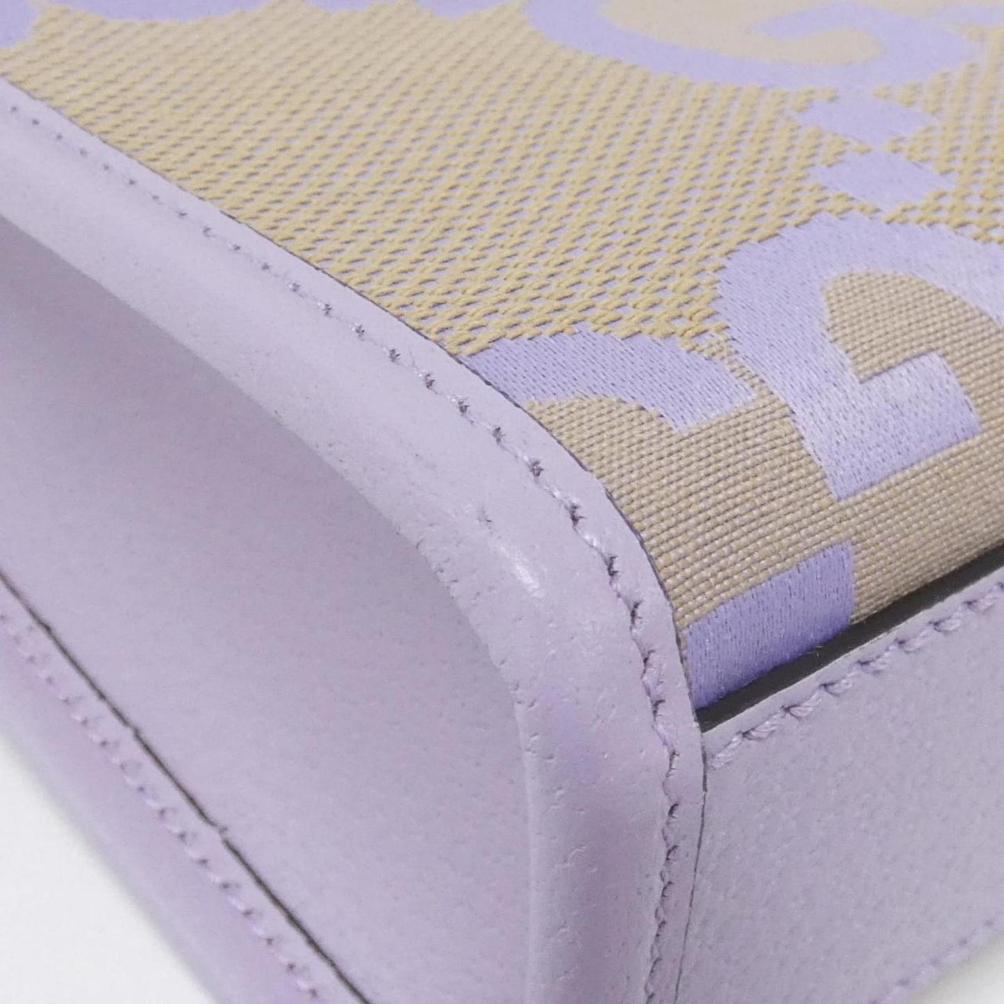 Gucci Beige Light Purple Gg Canvas Handbag ( )