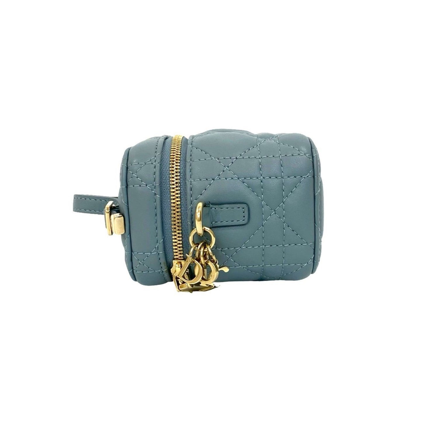 Christian Dior Gray Leather Shoulder Bag ()