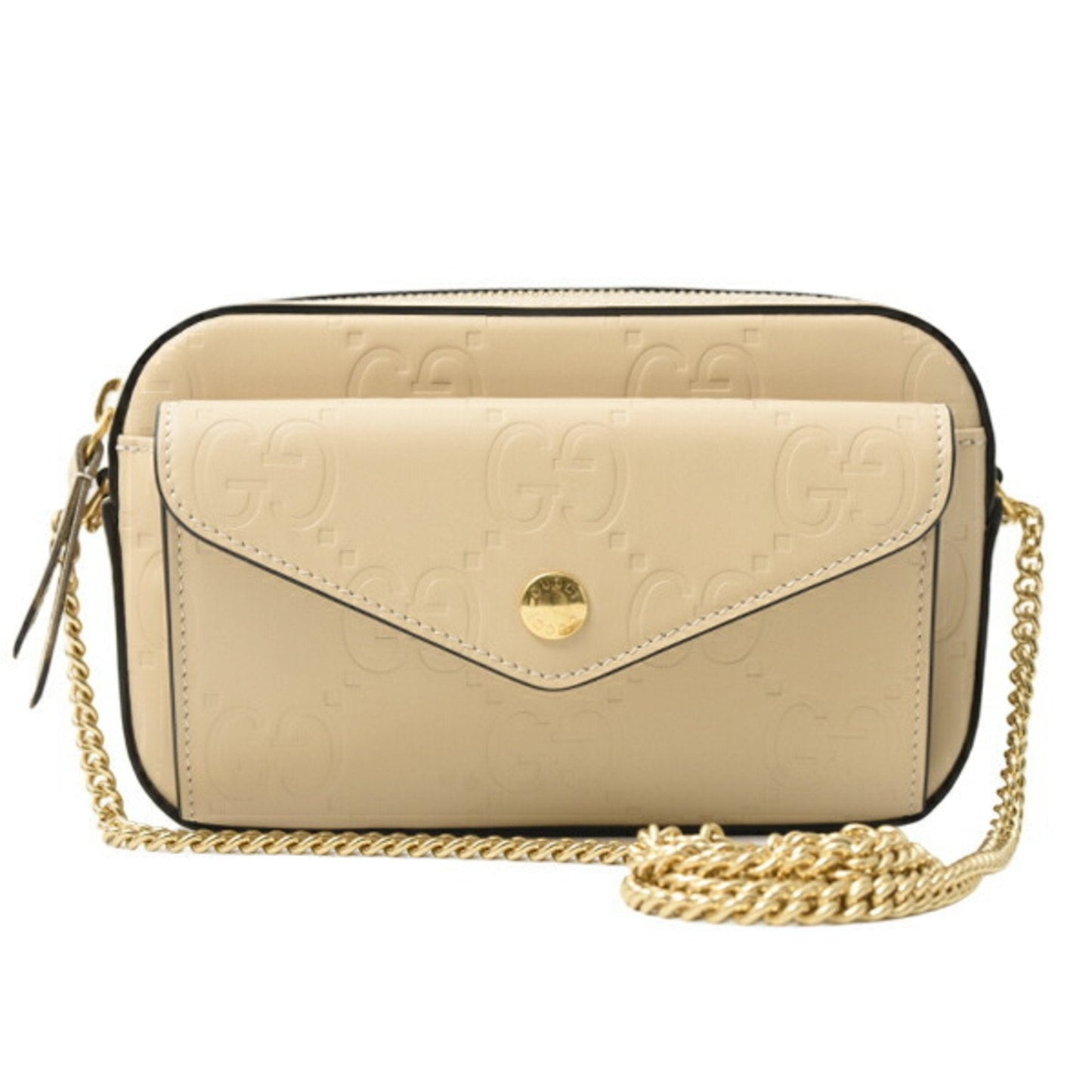 Gucci Beige Leather Shoulder Bag ( )