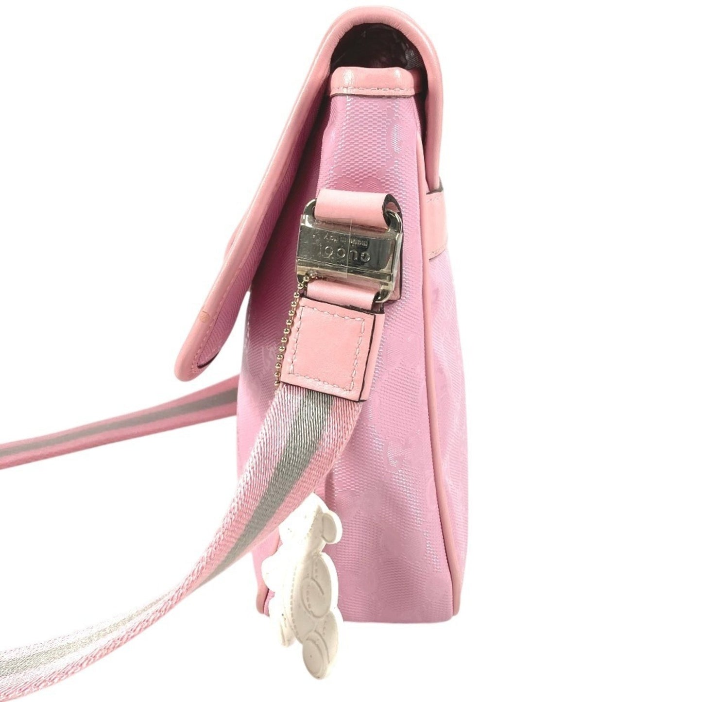 Gucci Gg ImprimÃ© Pink Gg ImprimÃ© Leather Messenger Bag Shoulder Bag ( )