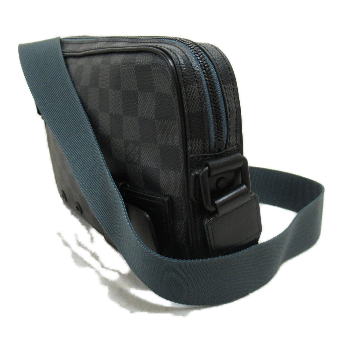 LOUIS VUITTON Alpha Messenger Black Navy Damier PVC coated canvas Handbag