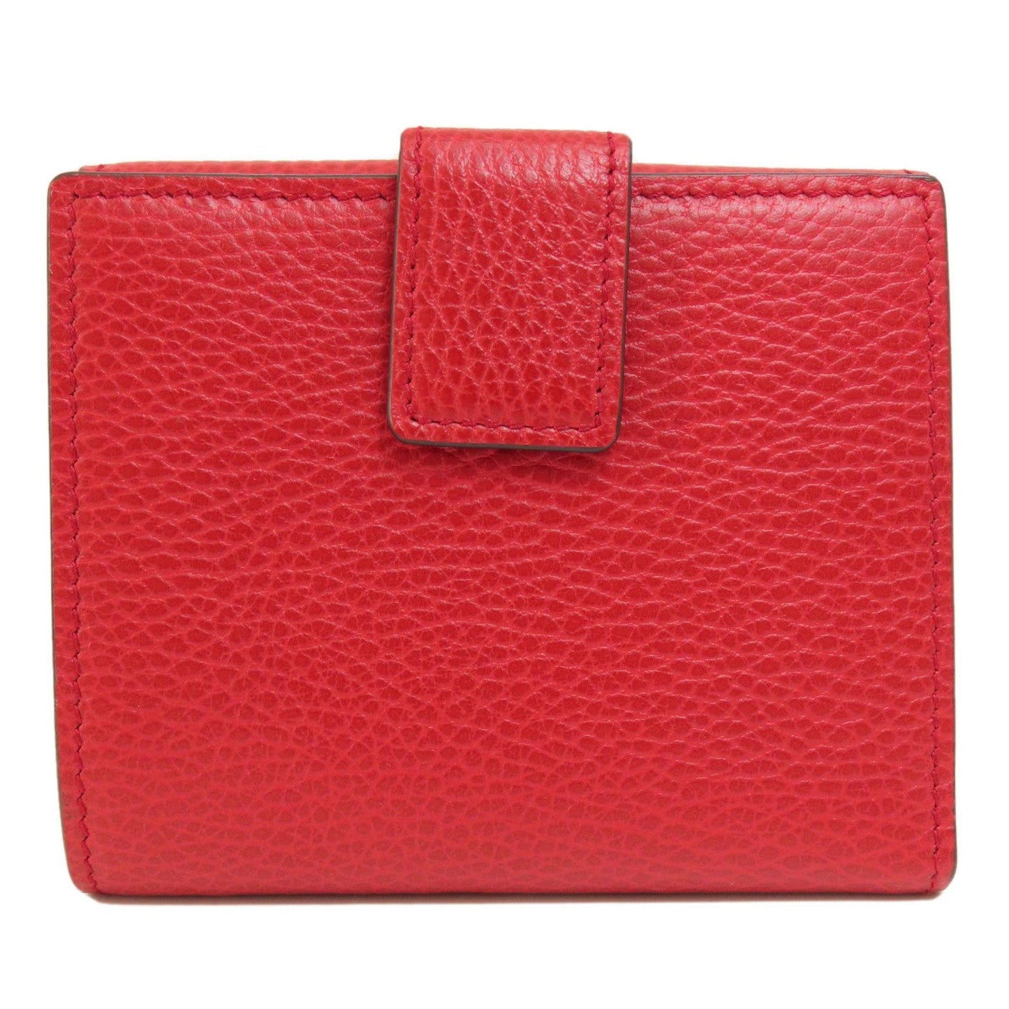 Gucci Red Color Leather Wallet (Bi-Fold) ( )