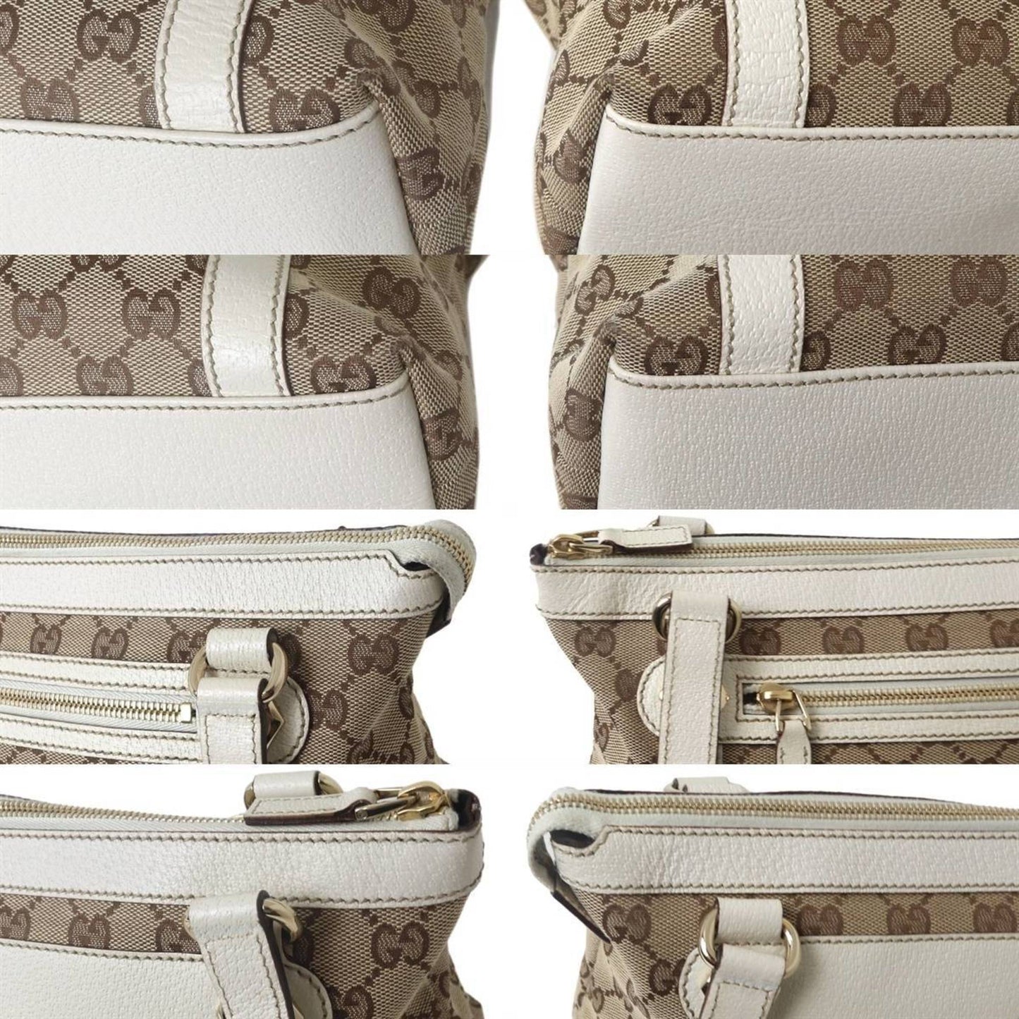 Gucci Gg Canvas Brown White Gg Canvas Handbag ( )
