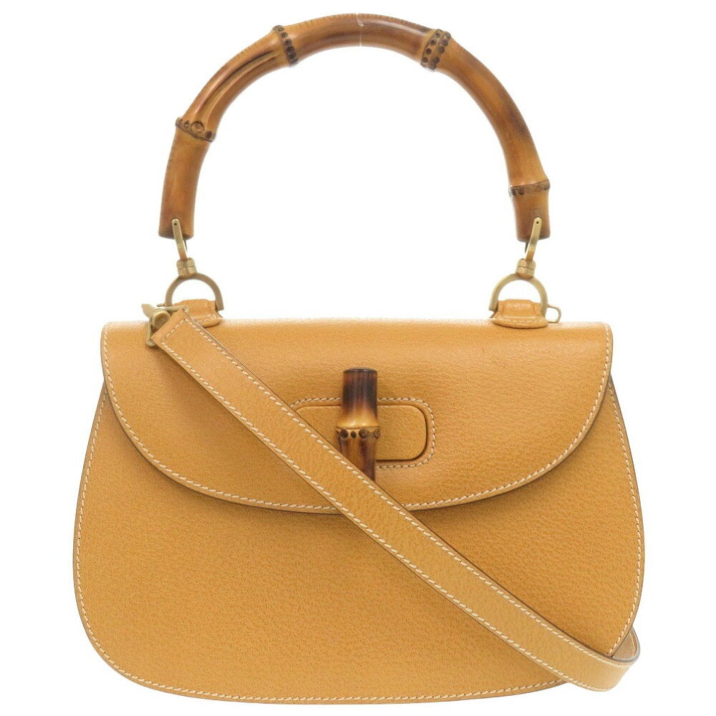 Gucci Yellow Leather Handbag ( )