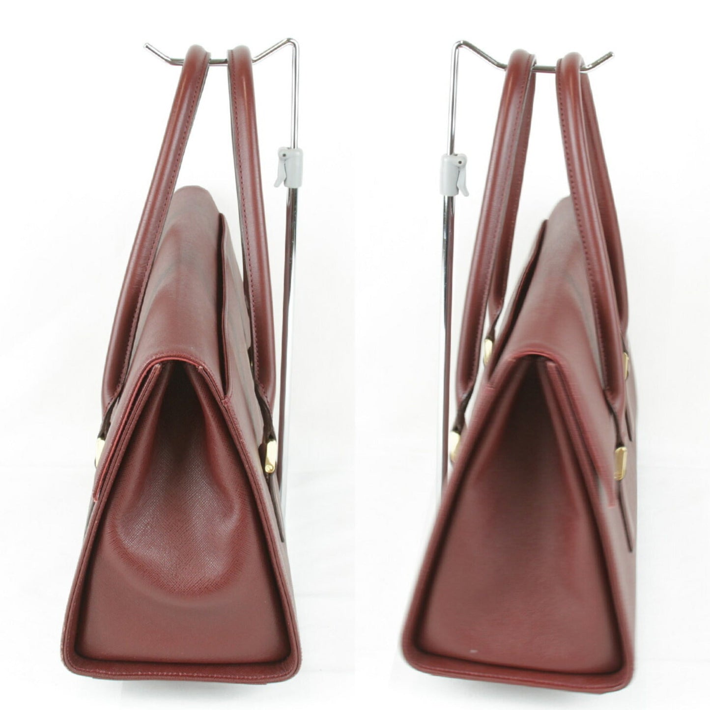 Burberry Red Color Leather Handbag ( )