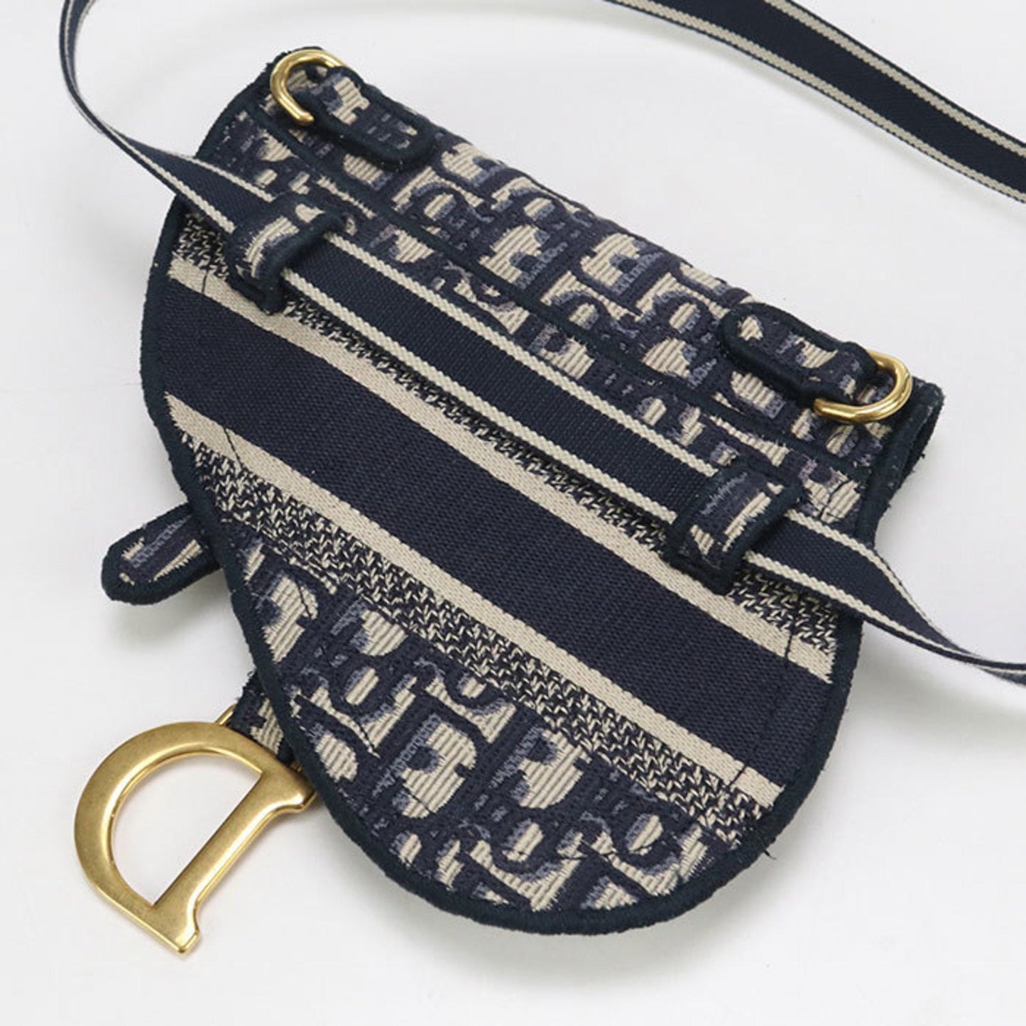 Christian Dior Navy Jacquard Fanny Pack ()