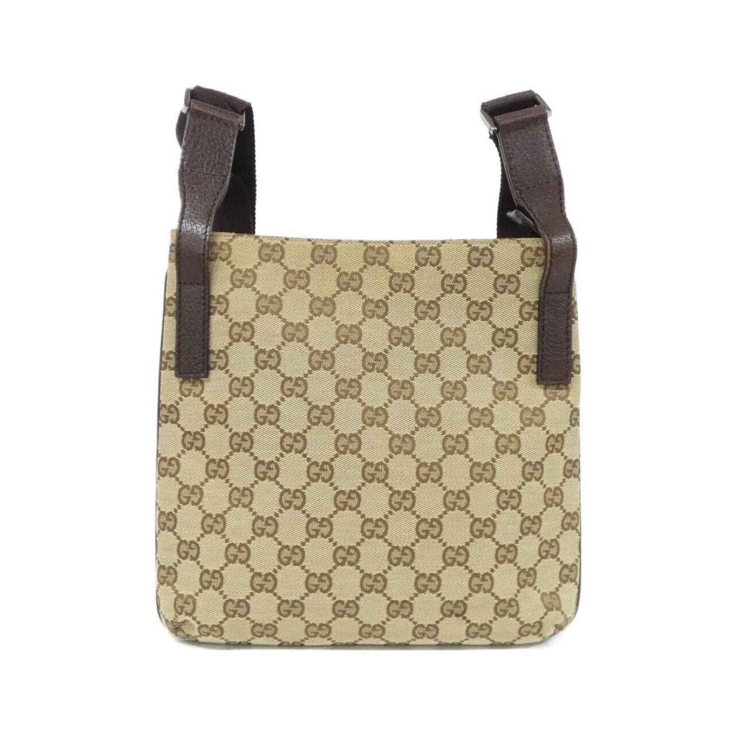 Gucci Beige Brown Gg Canvas Shoulder Bag ( )