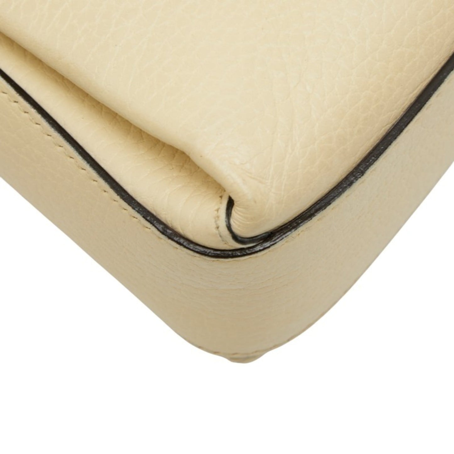 Gucci Beige Ivory Leather Shoulder Bag ( )