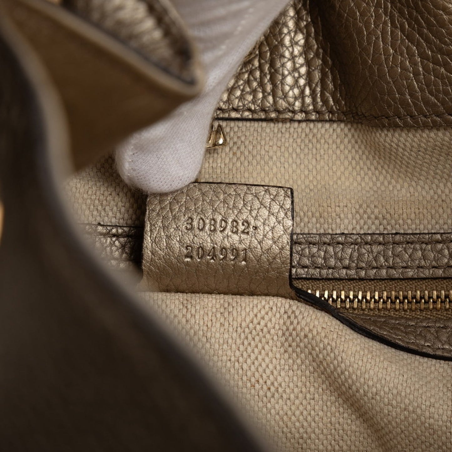 Gucci Sukey Gold Leather Tote Bag ( )