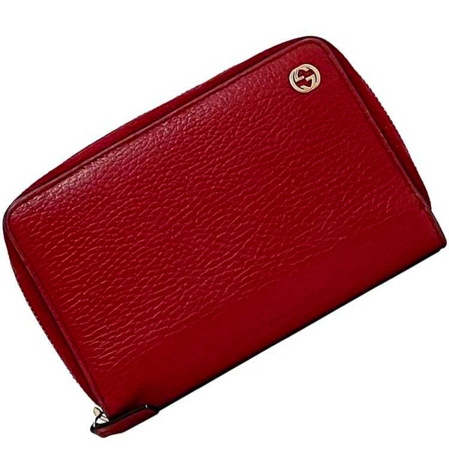 Gucci Red Color Leather Wallet (Bi-Fold) ( )