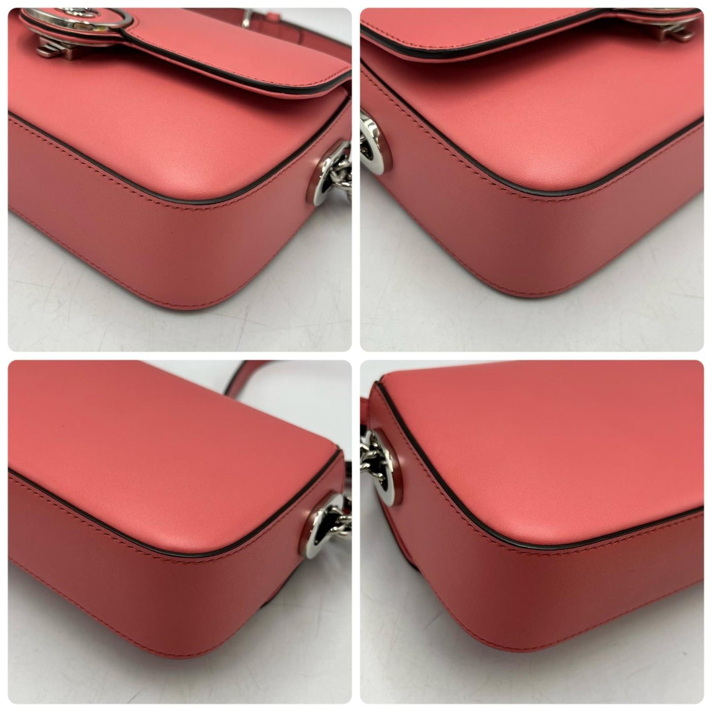 Gucci Pink Leather Shoulder Bag ( )