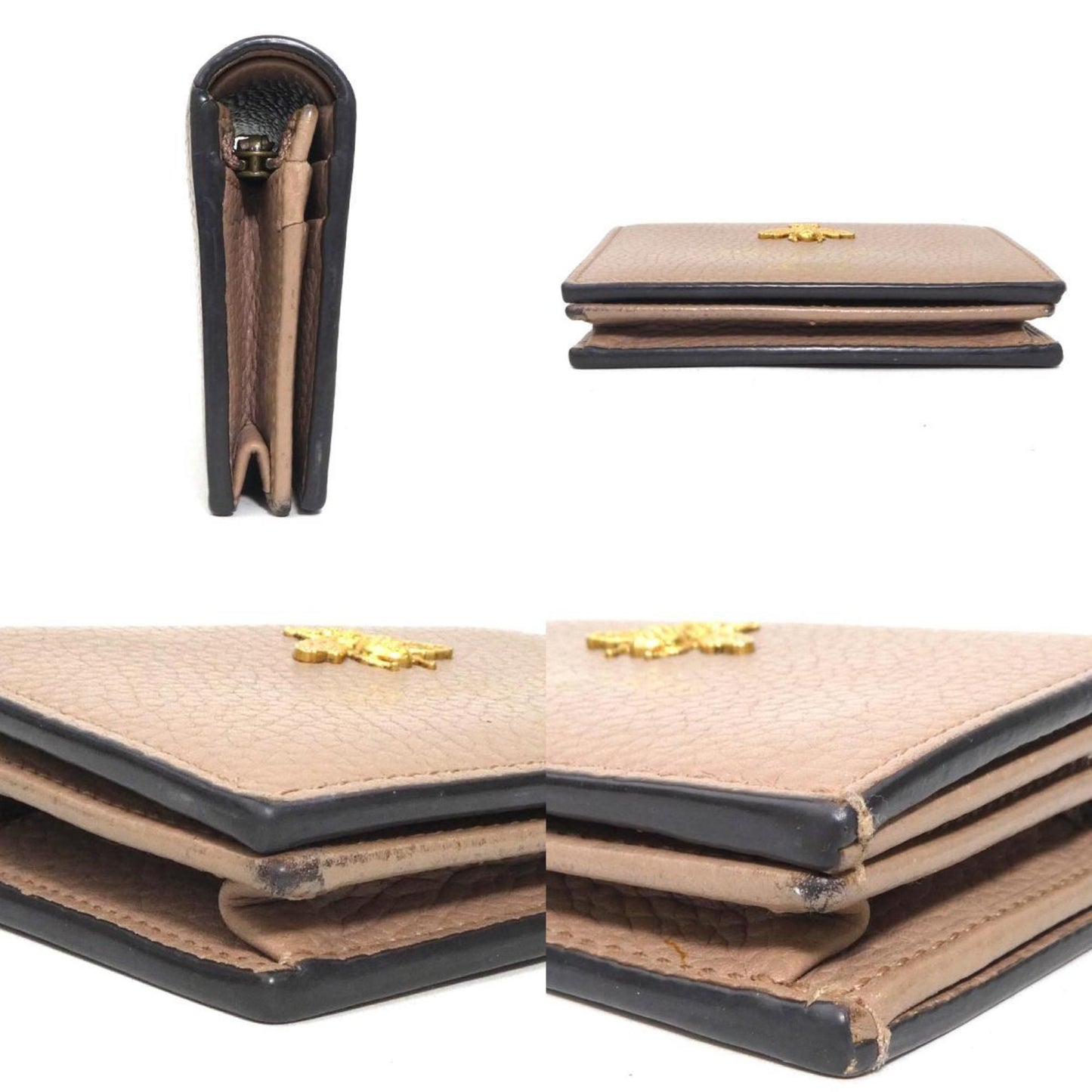 Gucci Beige Leather Wallet (Bi-Fold) ( )