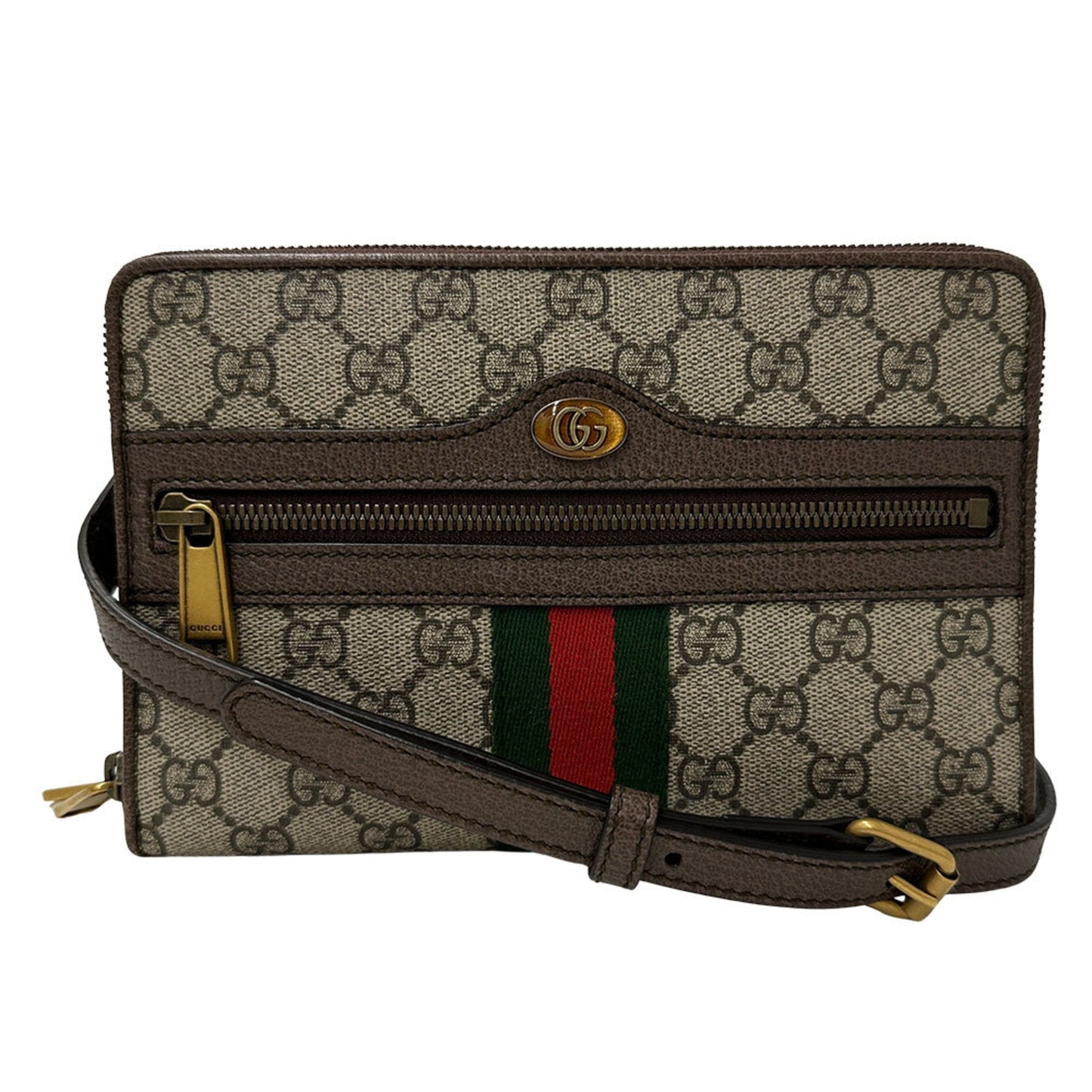 Gucci Beige Gray Gg Supreme Handbag Shoulder Bag ( )