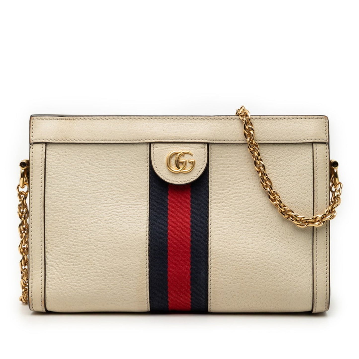 Gucci Beige Multi-Color Leather Shoulder Bag ( )