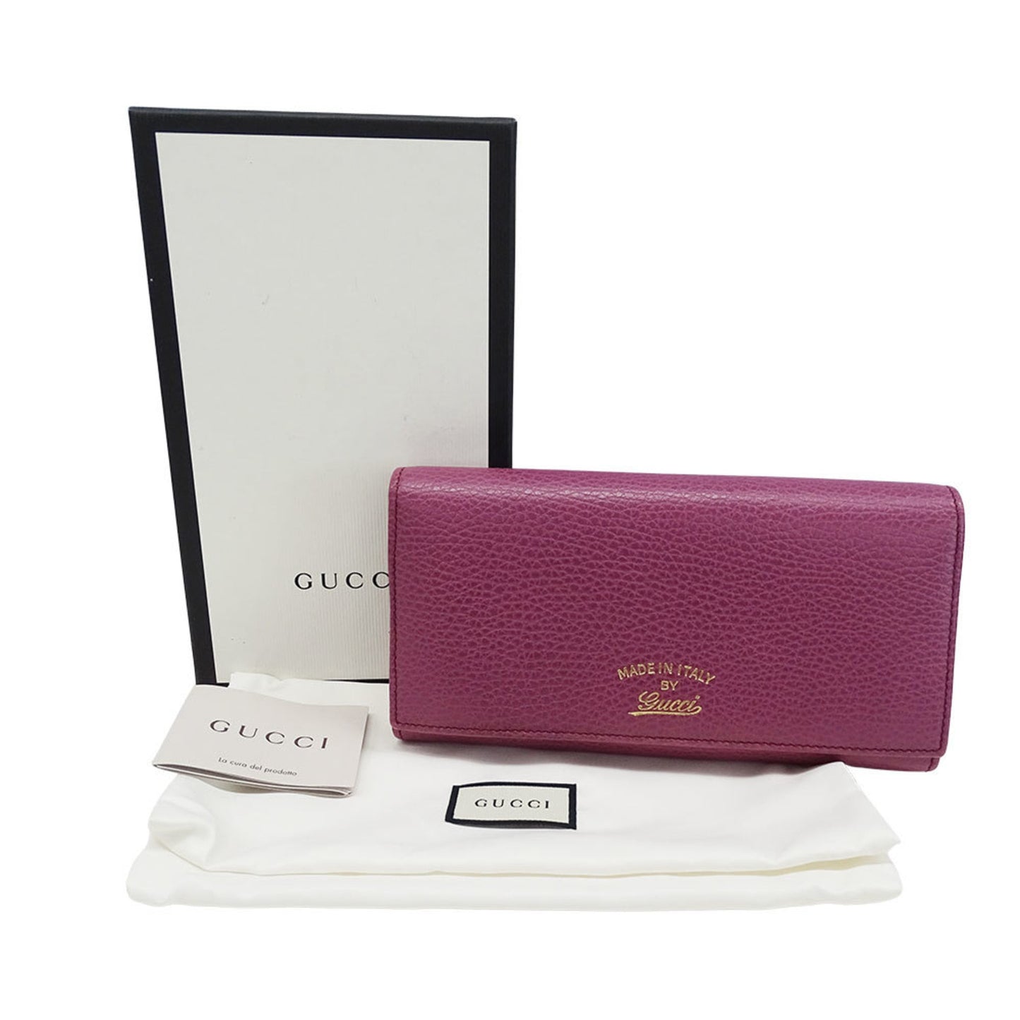 Gucci Purple Leather Long Wallet (Bi-Fold) ( )