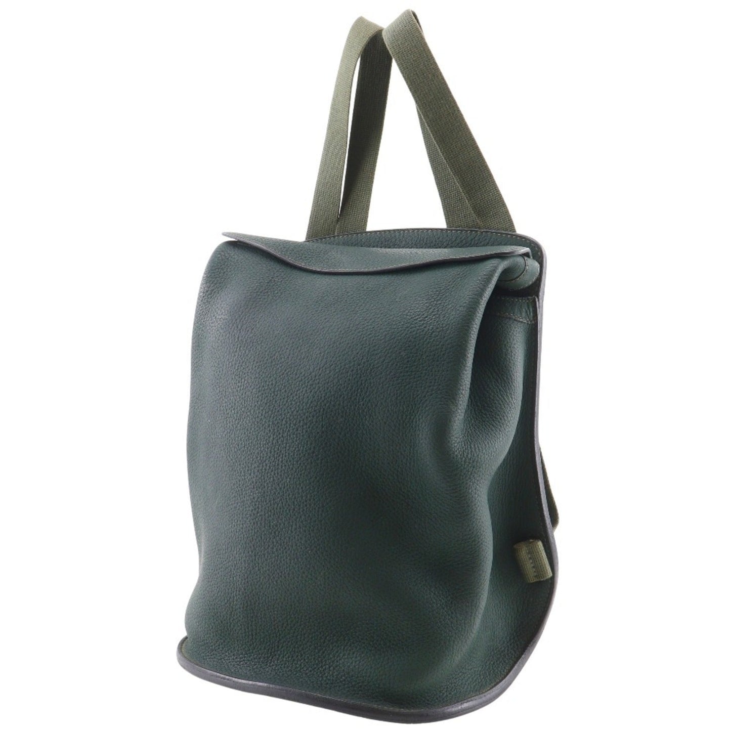 Hermes Green Leather Backpack ( )
