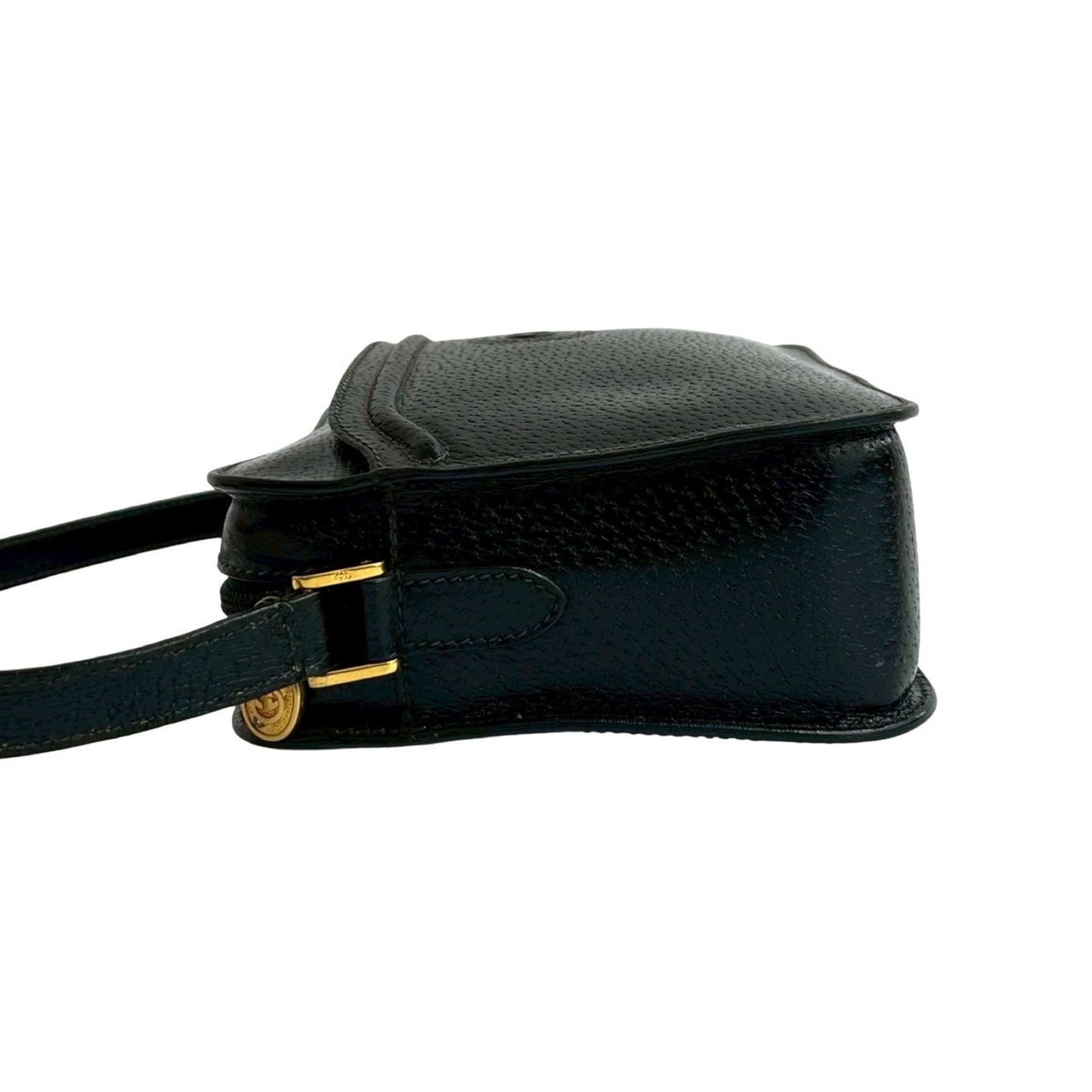 Gucci Black Leather Pochette Shoulder Bag ( )