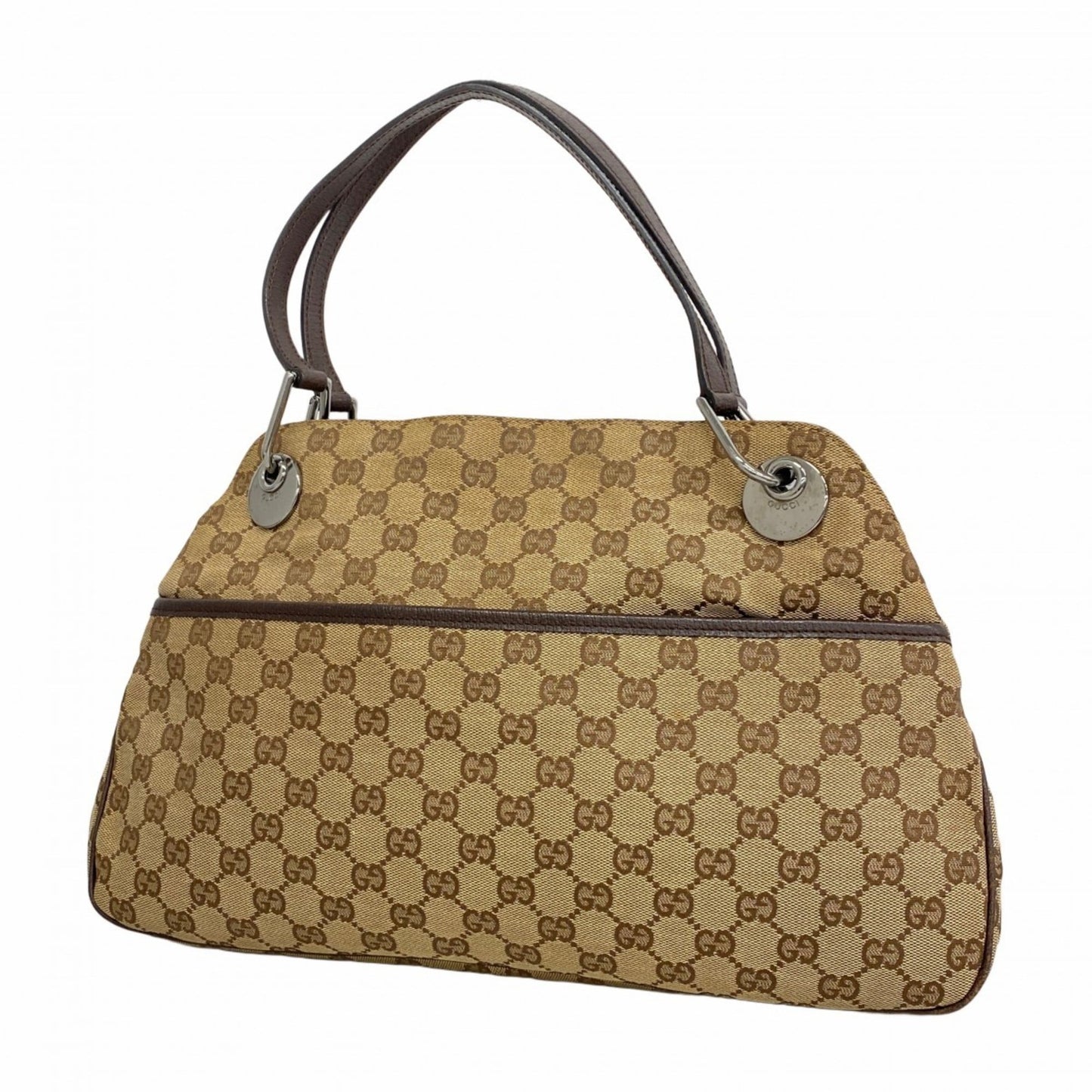Gucci Brown Canvas Tote Bag ( )