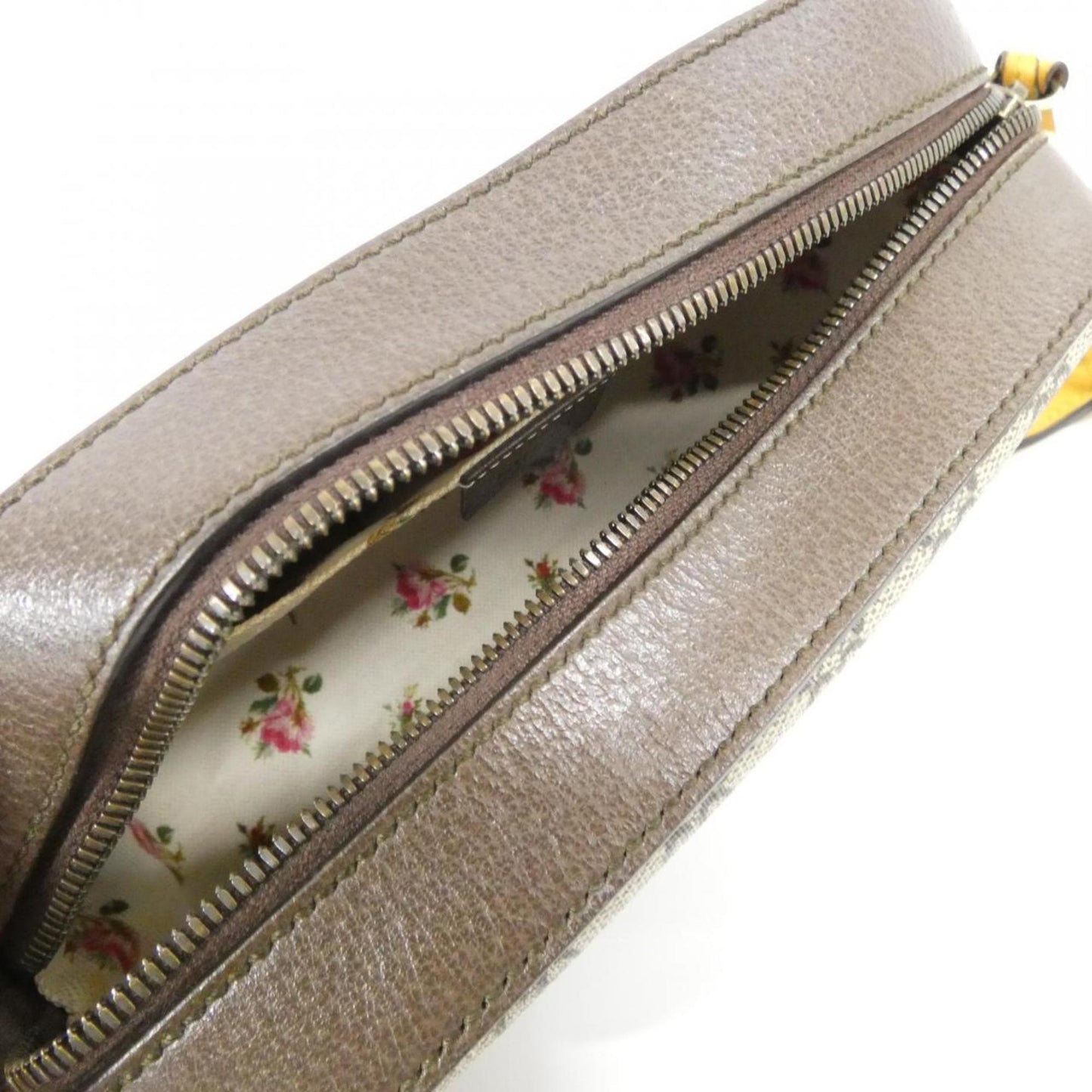 Gucci Beige Brown Gg Supreme Leather Shoulder Bag ( )