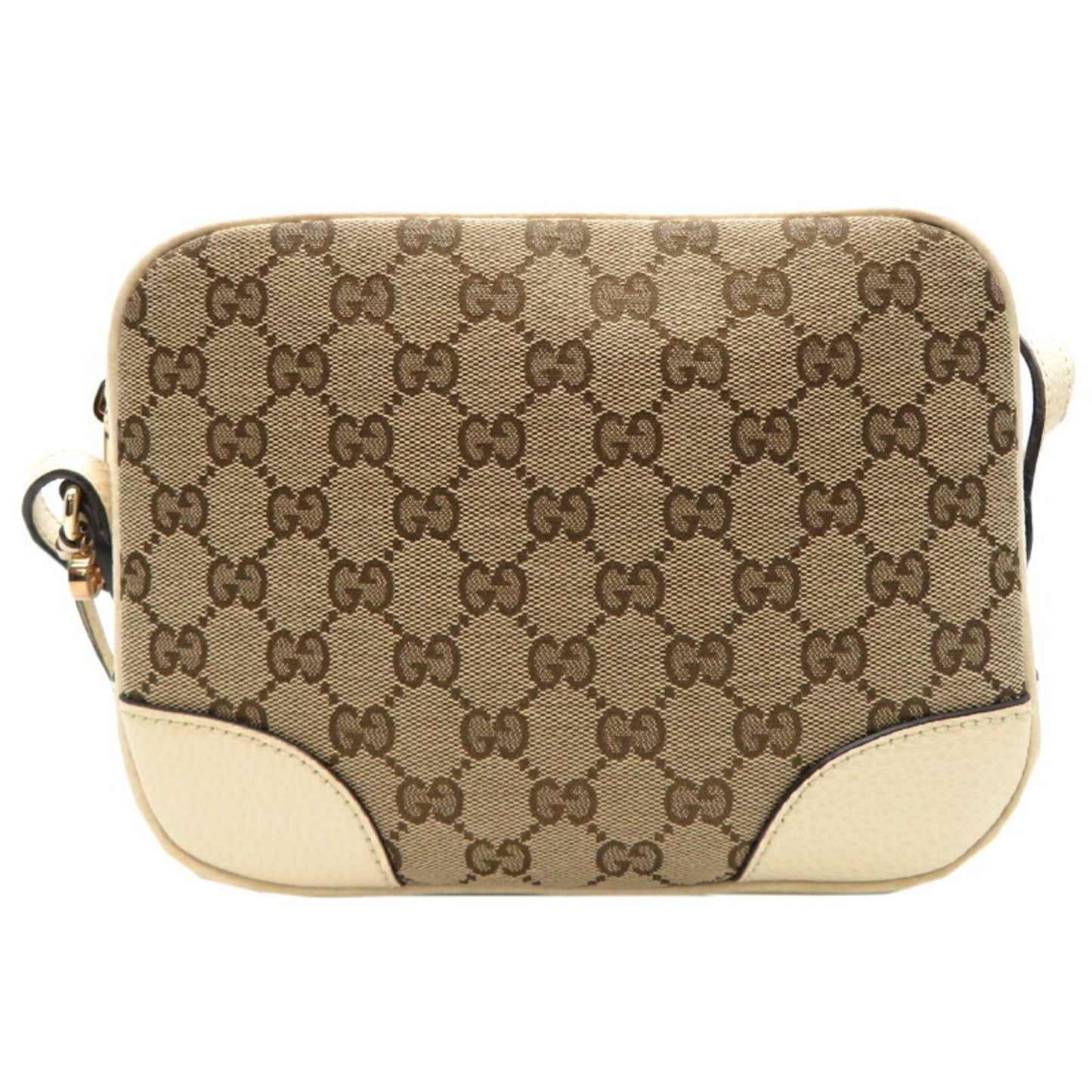 Gucci Leather Canvas Shoulder Bag