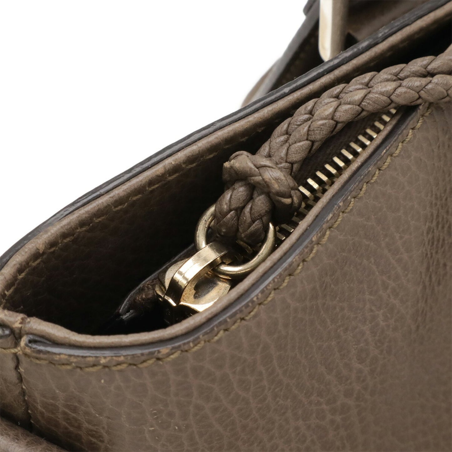 Gucci Brown Cocoa Leather Shoulder Bag Tote Bag ( )