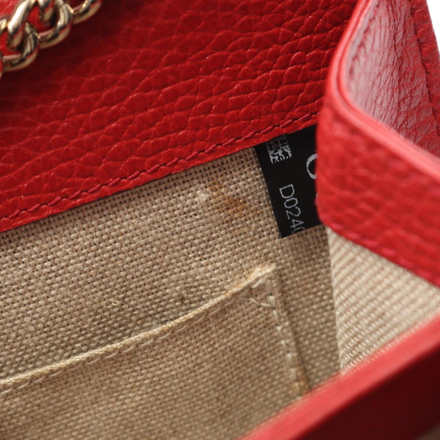 Gucci Red Color Leather Shoulder Bag ( )