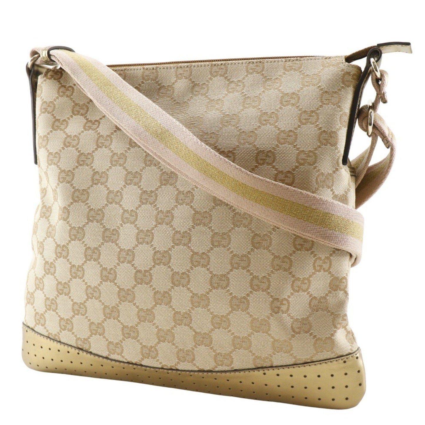 Gucci Gg Canvas Beige Gg Canvas Shoulder Bag ( )