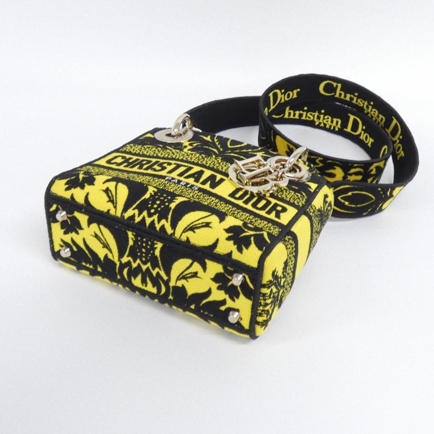 Christian Dior Yellow Canvas Handbag ()