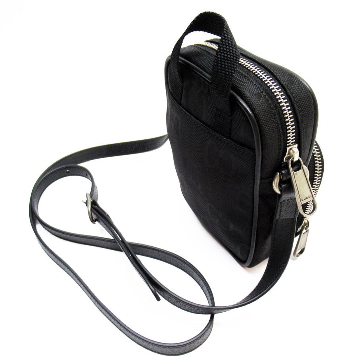 Gucci Black Canvas Shoulder Bag ( )